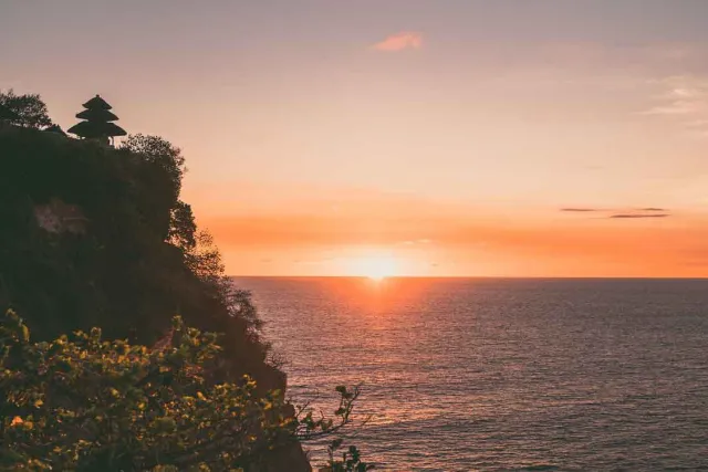 Sunset from the cliffs, Bali